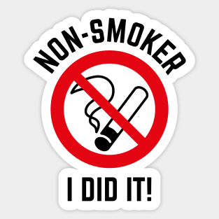 Non-Smoker – I Did It! (2C) Sticker